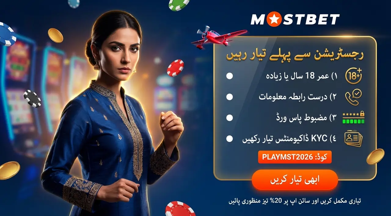 Mostbet registration requirements and available methods